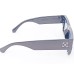 Power Sunglasses Medium Rectangle Blue Tinted Lenses