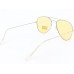 Power Sunglasses Medium Aviator Yellow Tint Lenses