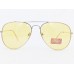 Power Sunglasses Medium Aviator Yellow Tint Lenses