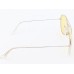 Power Sunglasses Medium Aviator Yellow Tint Lenses