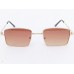Power Sunglasses Medium Rectangle Brown Gradient Lenses